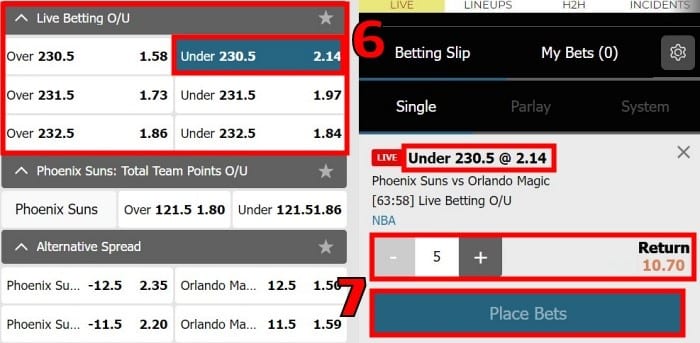 x5bet กว่าภายใต้บาสเกตบอลเดิมพันออนไลน์